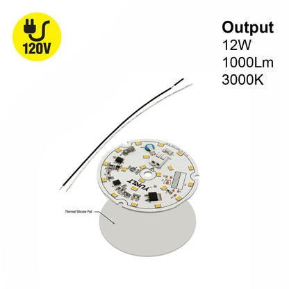 3 inch Round Disc ZEGA LED Module DIS 03-012W-930-120-S3-Z1A, 120V 12W 3000K(Warm White), gekpower