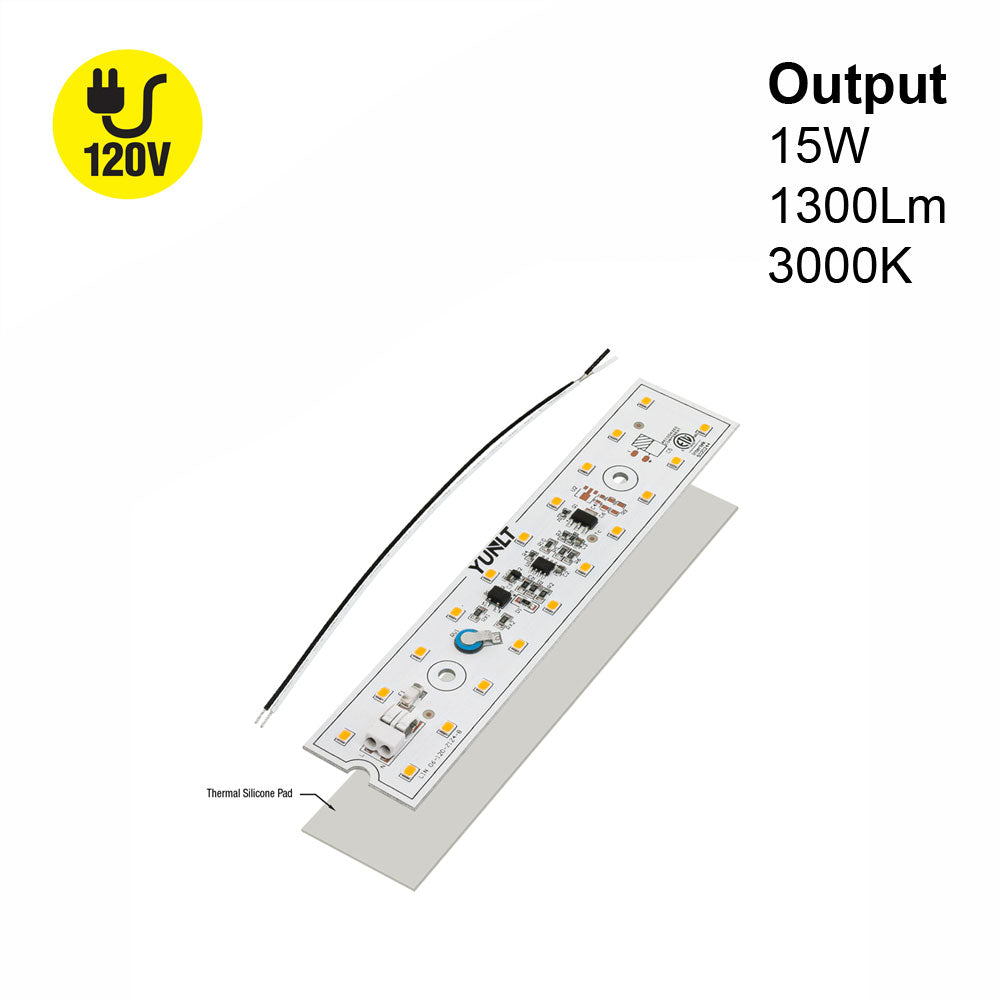 6 inch Linear ZEGA LED Module LIN 06-015W-930-120-S3-Z1B, 120V 15W 3000K(Warm White), gekpower