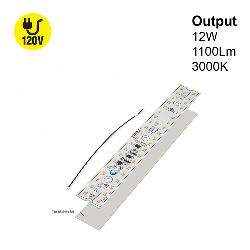 9 inch Linear ZEGA LED Module LIN 09-012W-930-120-S3-Z1B, 120V 12W 3000K(Warm White), gekpower