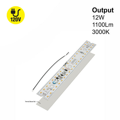 9 inch Linear ZEGA LED Module LIN 09-012W-930-120-S3-Z1B, 120V 12W 3000K(Warm White), gekpower