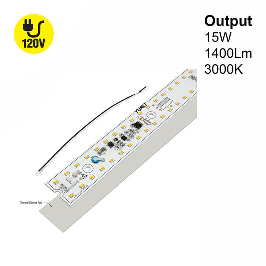 10 inch Linear ZEGA LED Module LIN 10-015W-930-120-S3-Z1B, 120V 15W 3000K(Warm White), gekpower