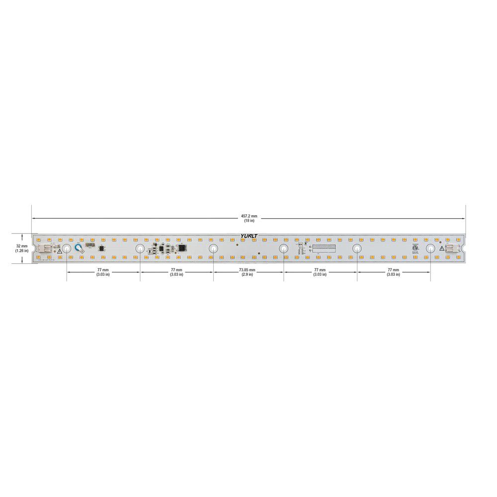 18 inch Linear ZEGA LED Module 120V 20W 3000K(Warm White), LIN 18-020W-930-120-S3-Z1B