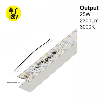 22 inch Linear ZEGA LED Module LIN-22-025W-930-120-S3-Z1B, 120V 25W 3000K(Warm White), gekpower