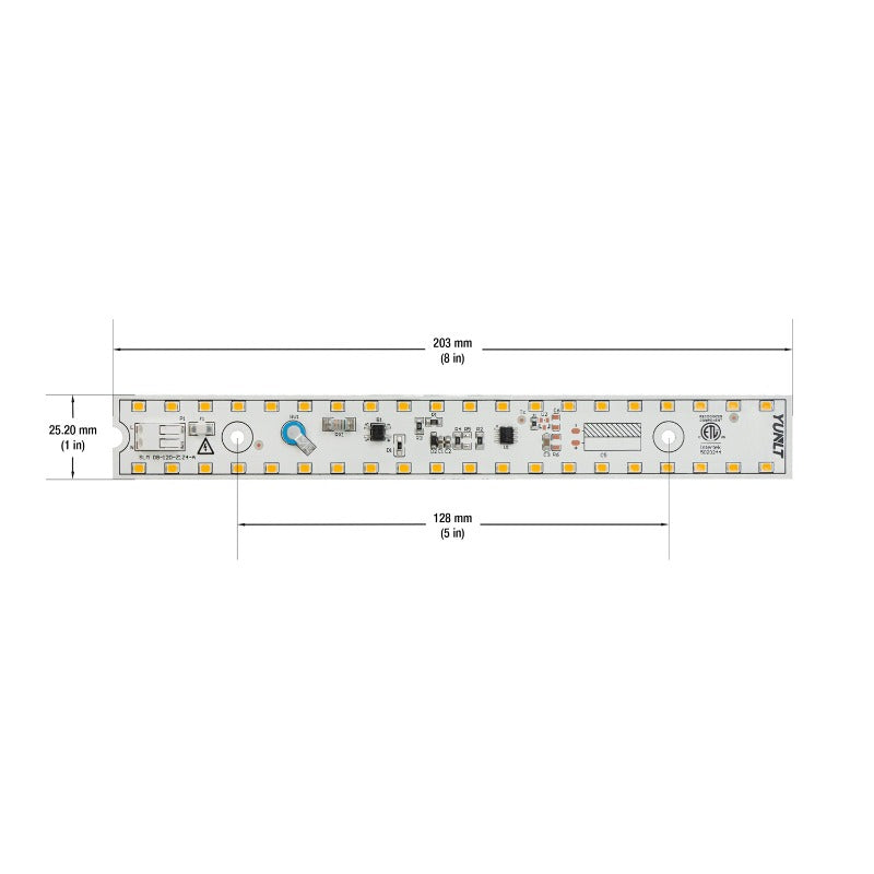8 inch Slim ZEGA LED Module SLM 08-008W-930-120-S3-Z1A, 120V 8W 3000K(Warm White), gekpower
