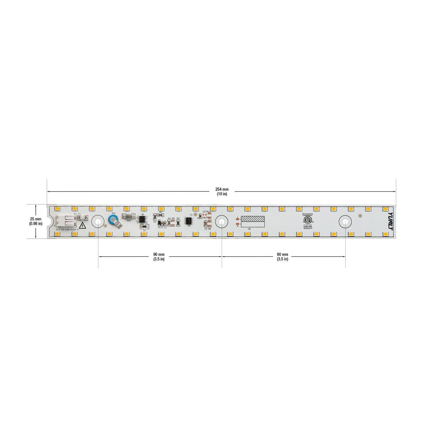 10 inch Slim ZEGA LED Module SLM 10-010W-930-120-S3-Z1A, 120V 10W 3000K(Warm White), gekpower