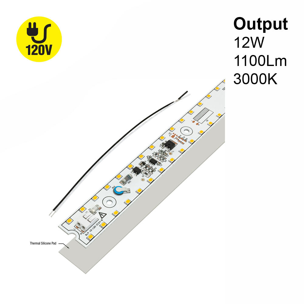 10 inch Slim ZEGA LED Module SLM 10-012W-930-120-S3-Z1B, 120V 12W 3000K(Warm White), gekpower