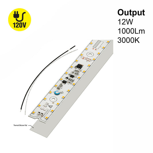 11 inch Slim ZEGA LED Module SLM 11-012W-930-120-S3-Z1B, 120V 12W 3000K(Warm White), gekpower