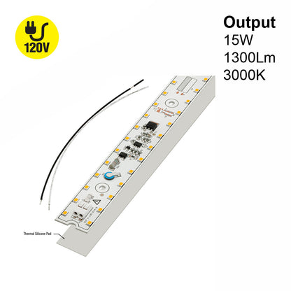 11 inch Slim ZEGA LED Module SLM 11-015W-930-120-S3-Z1B , 120V 15W 3000K(Warm White), gekpower