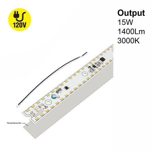 15 inch Slim ZEGA LED Module SLM 15-015W-930-120-S3-Z1B, 120V 15W 3000K(Warm White)