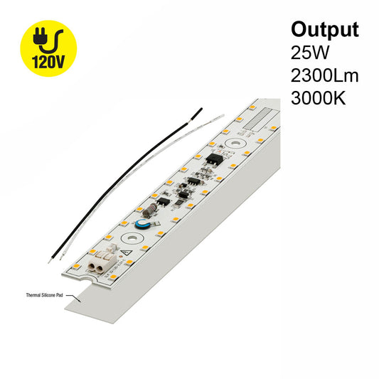 22 inch Slim ZEGA LED Module SLM 22-025W-930-120-S3-Z1B, 120V 25W 3000K(Warm White), gekpower