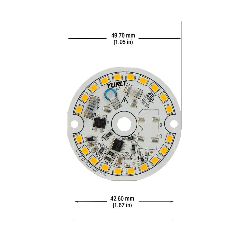 2 inch Round Disc ZEGA LED Module 120V 5W 3000K – GekPower