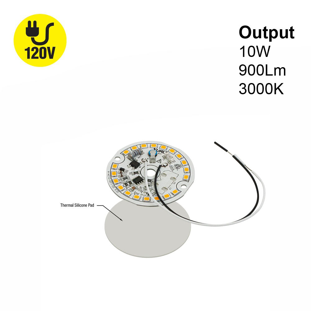 2 inch Round Disc ZEGA LED Module DIS 02-010W-930-120-S1-Z1A (DIS 01-800-930-120-S1), 120V 10W 3000K(Warm White), gekpower