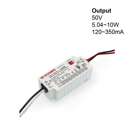 Selectable Constant Current LED Driver Triac Dim 50V 10W max 120 to 350mA, PUP10T-1LMC-350, 120V, 120mA-350mA, IP20, 75.23mm × 35.29mm