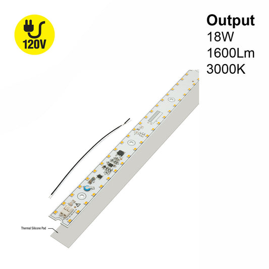 22inch Slim LED Module SLM 22-018W-930-120-S3-Z1B, 120V 18W 3000K(Warm White) - GekPower