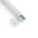 Low Profile Recessed Linear Aluminum LED Channel for LED Strips 1Meter(3.2ft) VBD-CH-RS5, Gekpower