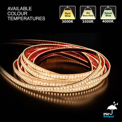 20M(65.6ft) Outdoor LED Strip Light L2835, 24V 3(w/ft) 298(Lm/ft) CCT(3K, 3.5K, 4K)