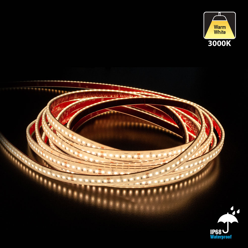 20M(65.6ft) Outdoor LED Strip Light L2835, 24V 3(w/ft) 298(Lm/ft) CCT(3K, 4K), gekpower