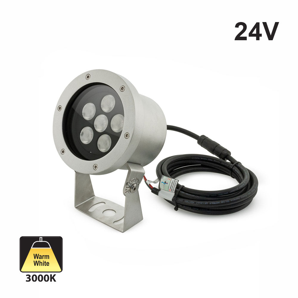 B5YA0658 Underwater LED Spot Light 24V 18W 3000K(Warm White), gekpower