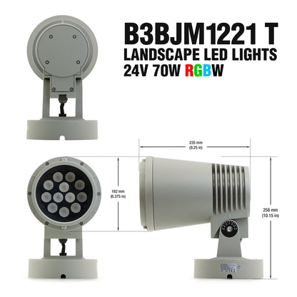 B3BJM1221T Landscape Spot Lights 24V 60W RGBW