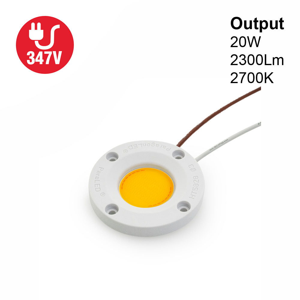 CDAC-136-05028-347-2700K COB Paragon LED Module with HT5828 LED Holder, 347V 20W 2700K - gekpower