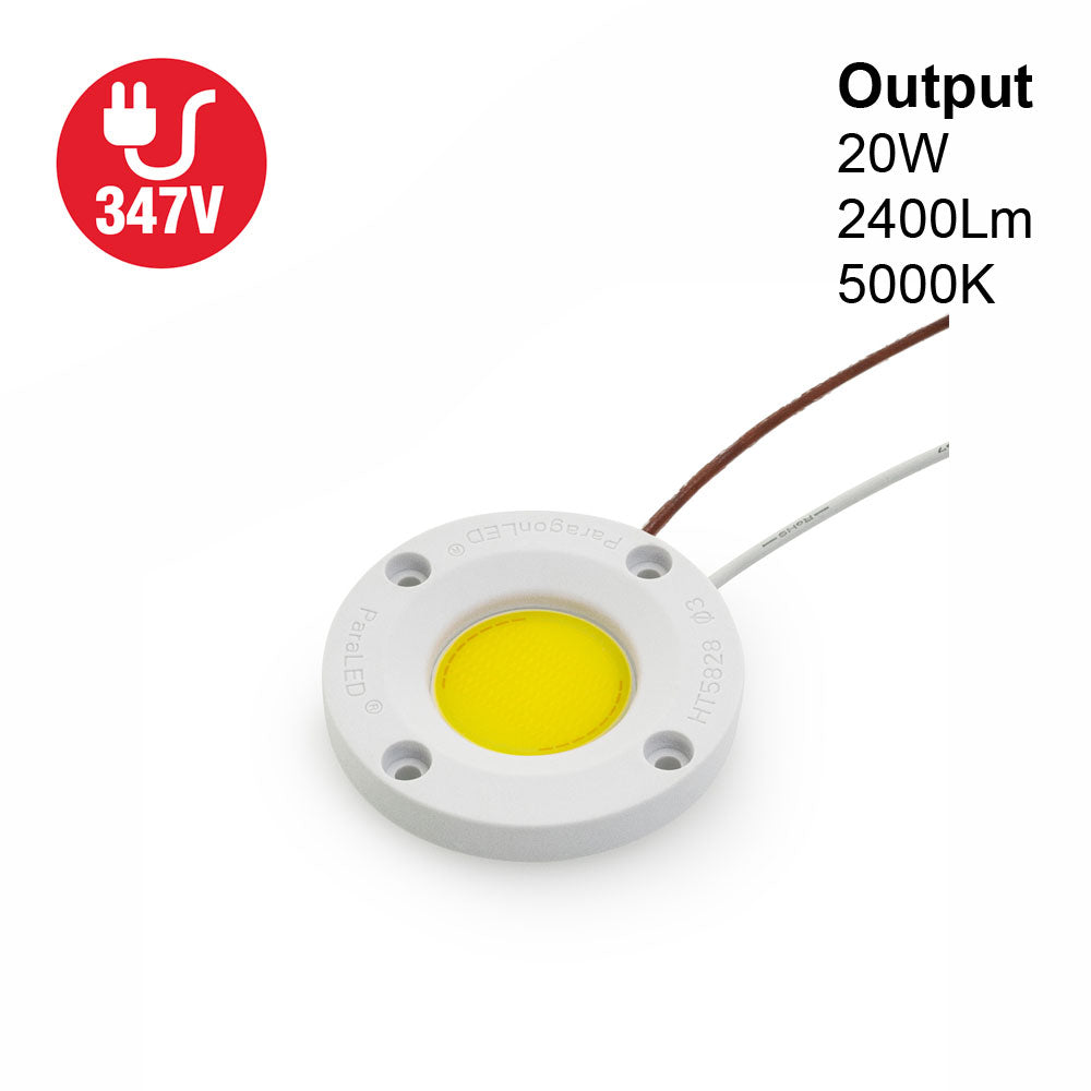 CDAC-136-05028-347-5000K COB Paragon LED Module with HT5828 LED Holder, 347V 20W 5000K - gekpower