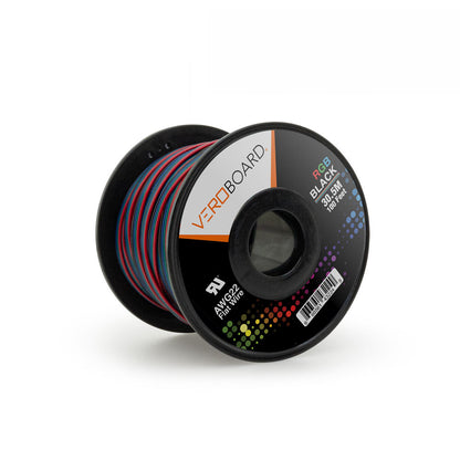 Stranded RGB Wire 22AWG 30.5Meter(100 Feet) - gekpower