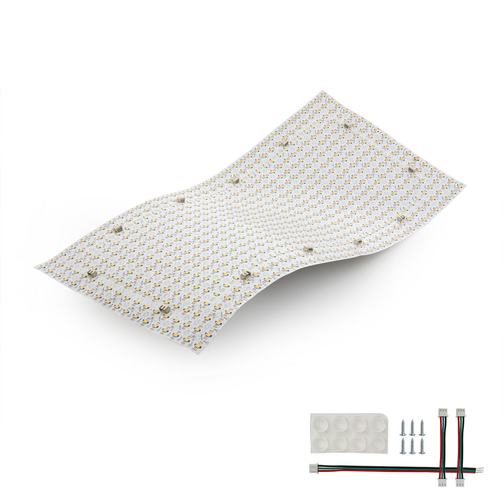 Flexible LED Light Sheet for behind Stone and Glass, 24V 46W Dim to Warm (2.7K-6.5K) - gekpower