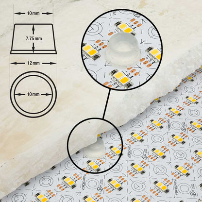 Flexible LED Light Sheet for behind Stone and Glass, 24V 46W Dim to Warm (2.7K-6.5K) - gekpower