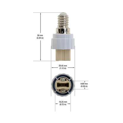 E12 to G9 Light Bulb Adapter - gekpower