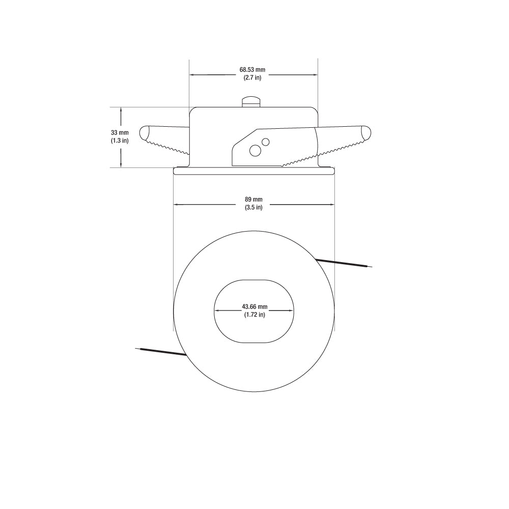 VBD-MTR-79W Low Voltage IC Rated Recessed LED Light Fixture, 2.5 inch Round White - gekpower