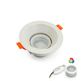 VBD-MTR-84W Low Voltage IC Rated Recessed LED Light Fixture, 3.25 inch Round White - gekpower