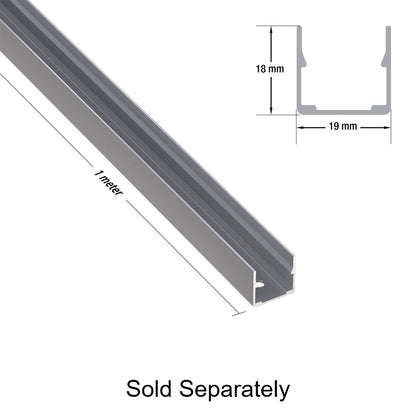 Black Silicon Flexible LED Neon channel VBD-N1616-SF-B, 1m (3.2ft) - gekpower