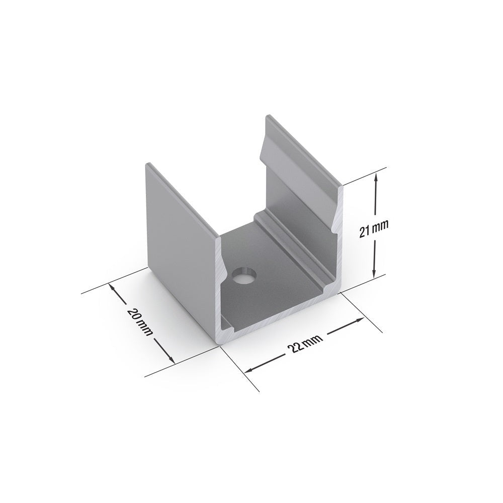 Neon LED Channel Mounting Clips VBD-CLN2020-MC - gekpower