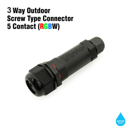 Outdoor Waterproof RGBW Connector Y Type, gekpower