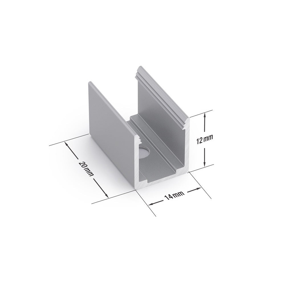 Neon LED Channel Mounting Clips VBD-CLN1018-MC - gekpower