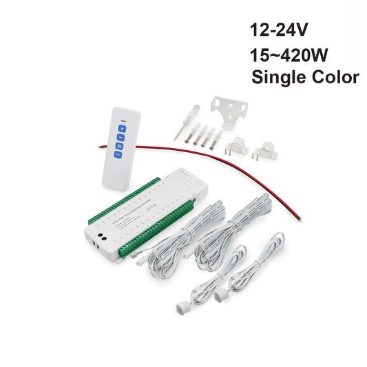 RL-STEP-04, 28 Steps LED Stair Strip Lighting Controller with Dual PIR Motion Sensor, gekpower