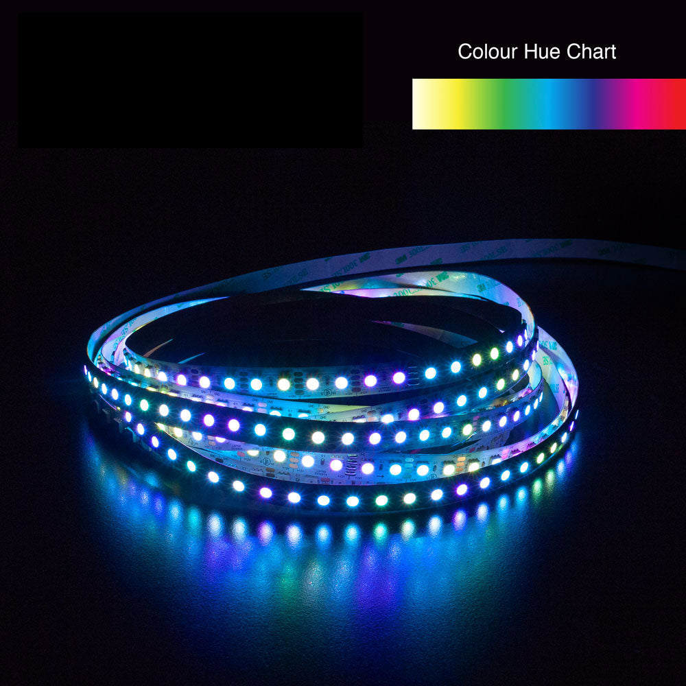 5M(16.4ft) Indoor LED Strip WS2815, 12V 4.5(w/ft) 96(LEDs/m) Addressable RGB Gold PCB, Gekpower