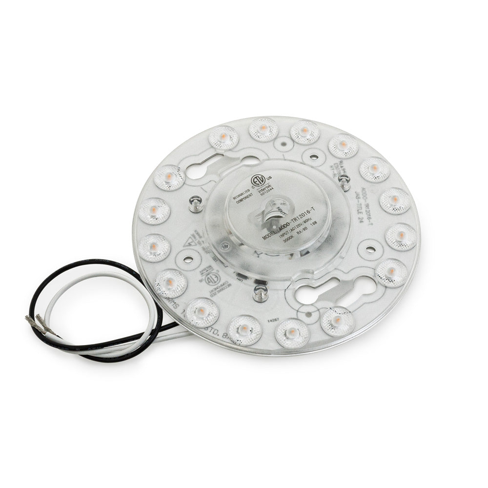 4.7 inch Round Disc LED Module DIS TR12016-T , 120V 16W 3000K(Warm White), gekpower