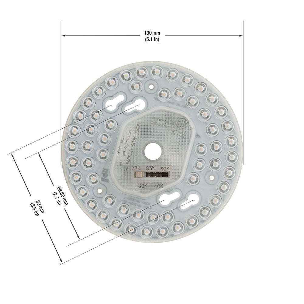 5.1 inch Round Disc LED Module TR13020-2S-T, 120V 20W – GekPower
