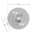 5.1 inch Round Disc LED Module TR13020-2S-T, 120V 20W 5CCT(2.7K, 3K, 3.5K, 4K, 5K), gekpower
