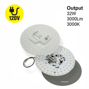 6.6 inch Round Disc LED Module TR17032-2S-T, 120V 32W 3000K(Warm White), gekpower