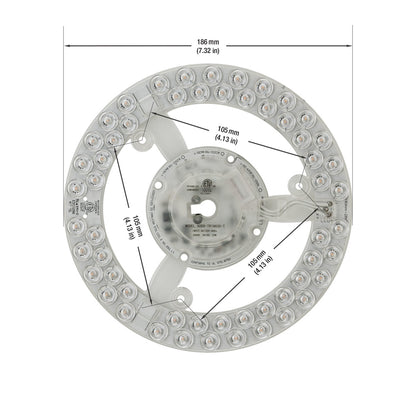 7.3 inch Round Disc LED Module TR18635-T, 120V 35W 3000K(Warm White), gekpower