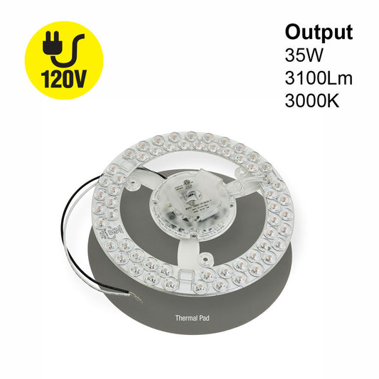 7.3 inch Round Disc LED Module TR18635-T, 120V 35W 3000K(Warm White), gekpower