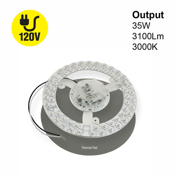 7.3 inch Round Disc LED Module TR18635-T, 120V 35W 3000K(Warm White), gekpower