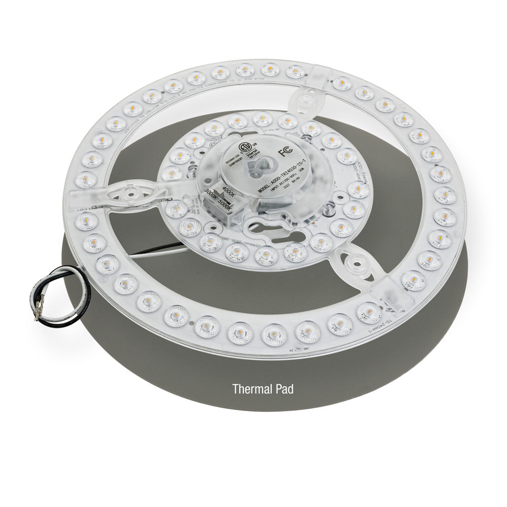 9.4 inch Round Disc LED Module TR24030-T, 120V 30W 3CCT(3K, 4K, 5K), gekpower