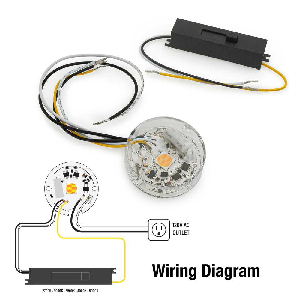 2 inch round disc LED module 120V 16W 5CCT(2.7K, 3K, 3.5K, 4K, 5K), TR05016-COB