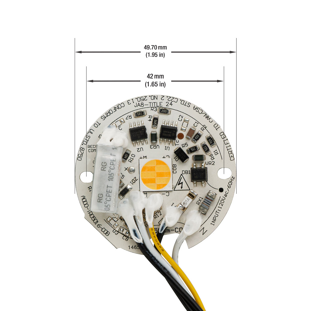 2 inch round disc LED module 120V 16W 5CCT(2.7K, 3K, 3.5K, 4K, 5K), TR05016-COB