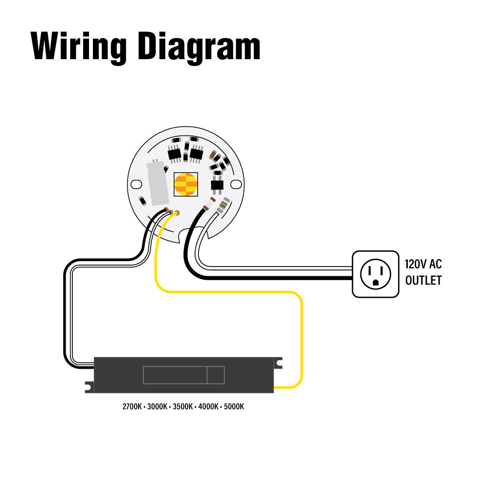 2 inch round disc LED module 120V 16W 5CCT(2.7K, 3K, 3.5K, 4K, 5K), TR05016-COB