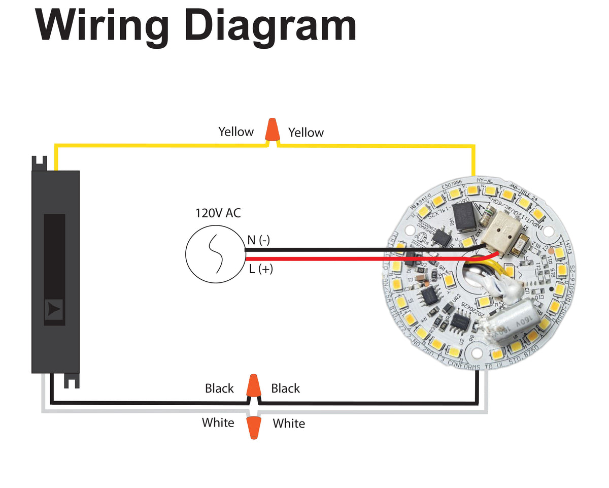 2.4 inch Round Disc LED Module TR06016-2S, 120V 16W