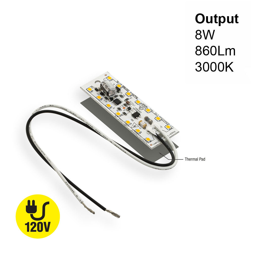 3.15 inch Linear LED Module TL08009, 120V 8W 3000K(Warm White) – GekPower